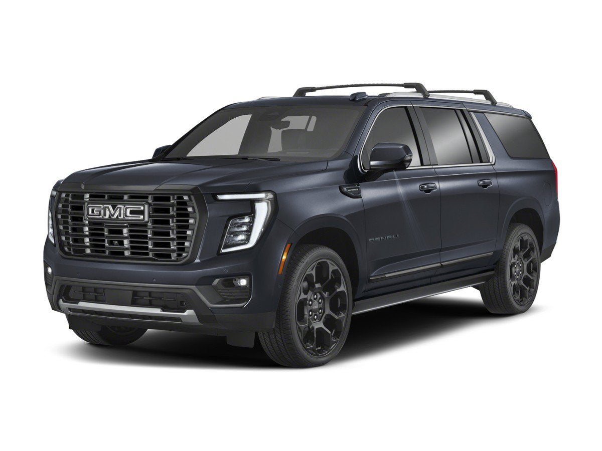 2026 GMC Yukon XL Denali in Glacier White Tricoat — front three-quarter view