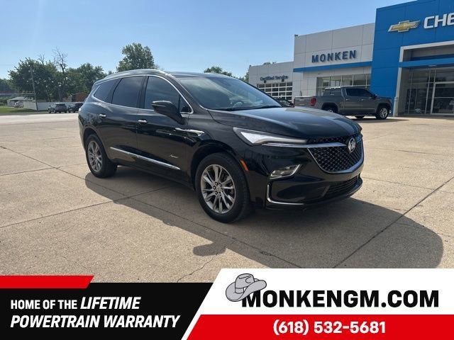 2024 Buick Enclave Avenir in Ebony Twilight Metallic — front three-quarter view